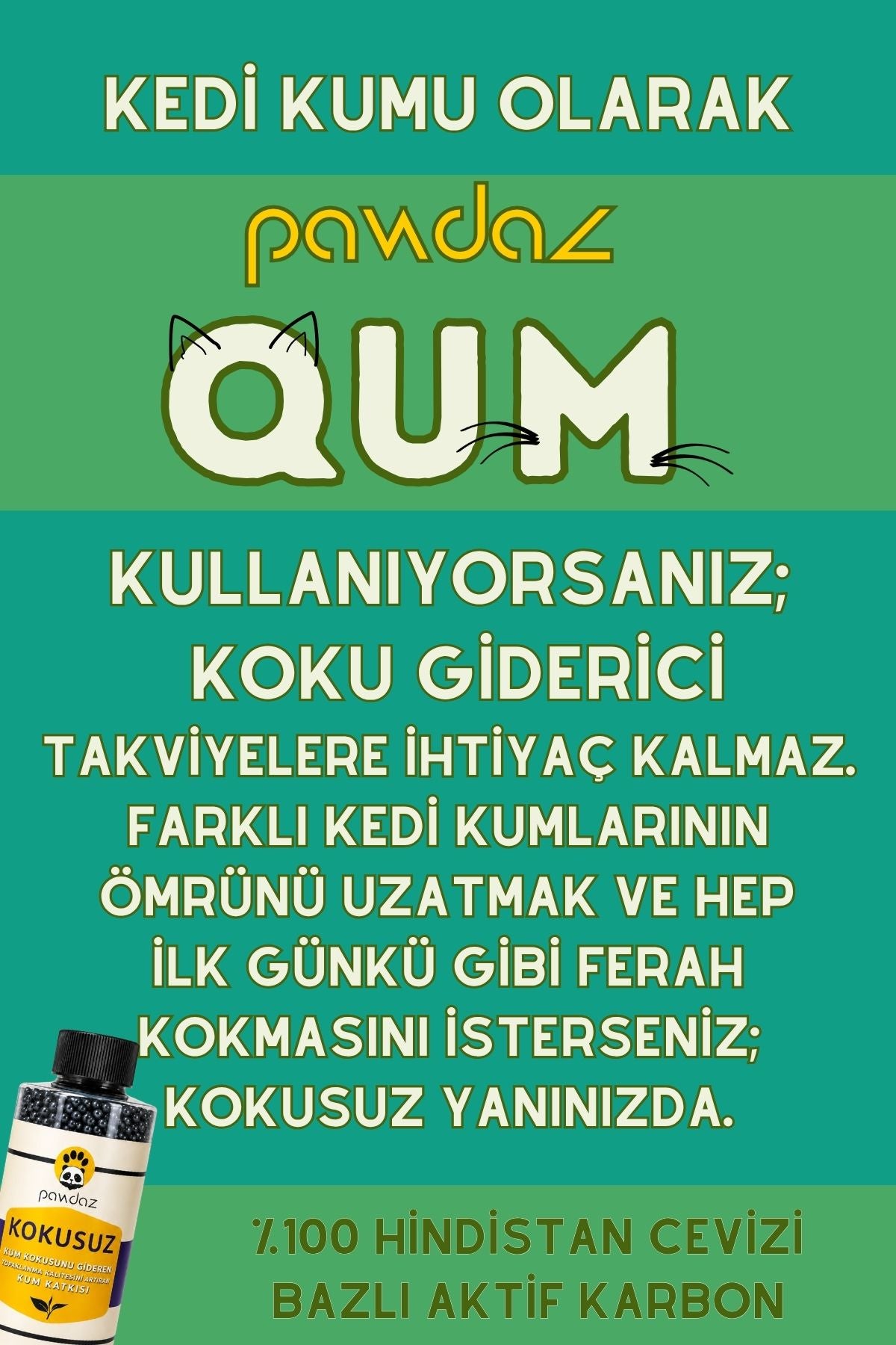 Kokusuz - Kum kokusu giderici