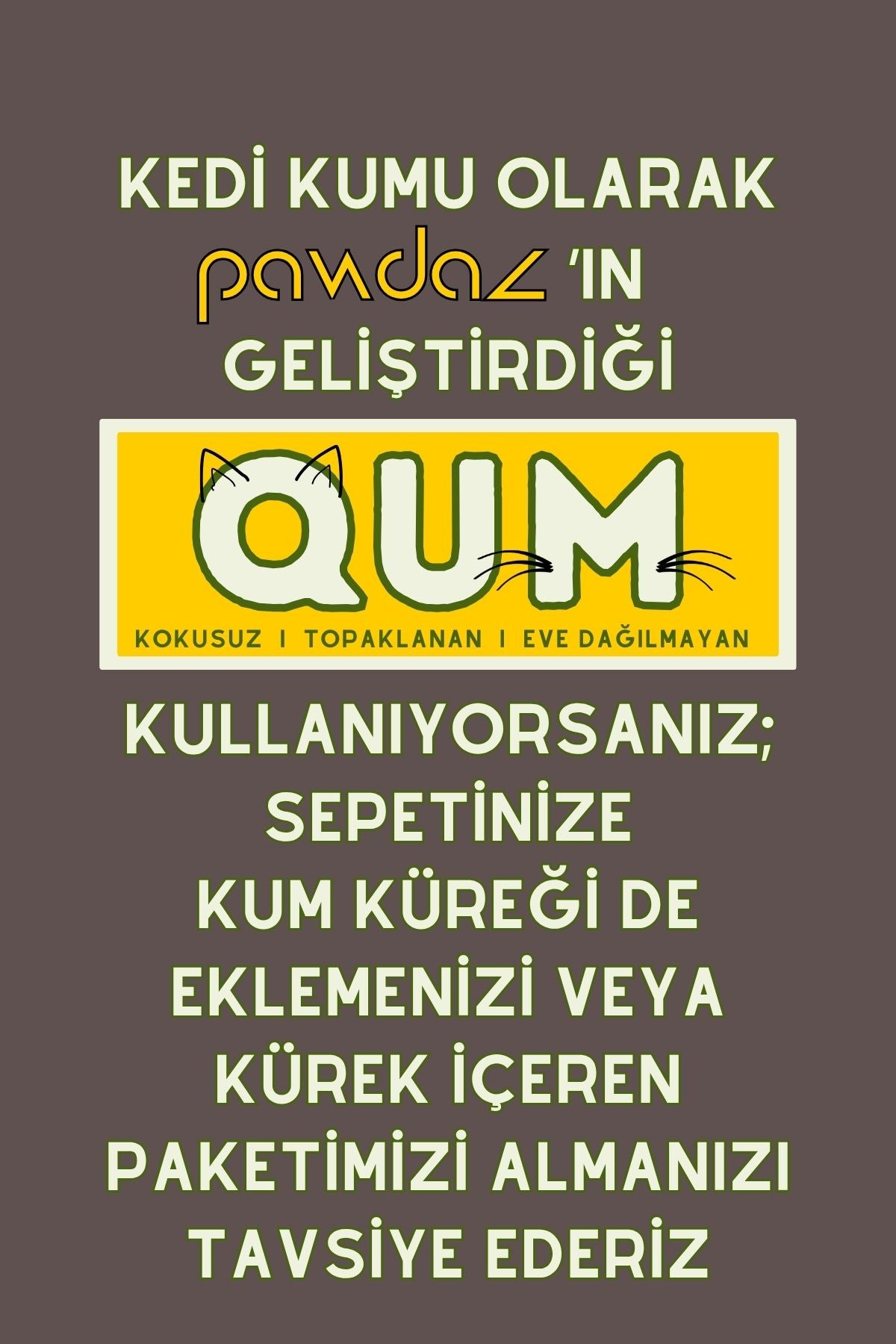 pawdaz Qum Küreği - Büyük delikli büyük kum küreği ( İri taneli kedi kumları için) (bej)