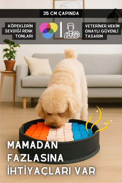 Bulyut (35 CM) - Köpek Koku Eğitim Matı, Bulma, Koklama ve Yavaş Yeme Oyuncağı, Kaymaz Taban (Hawaii)