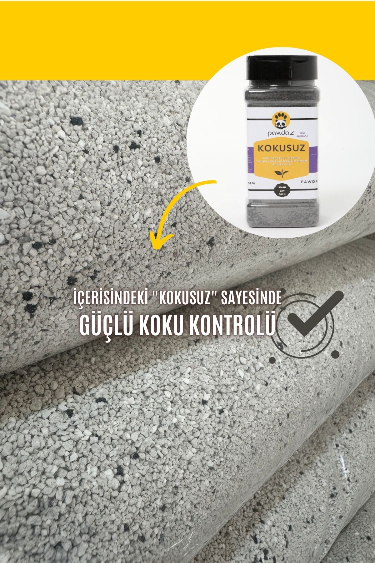 Aktif Karbonlu Bentonit Kedi Kumu
