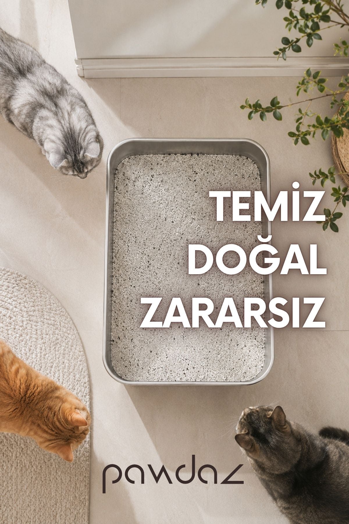 Aktif Karbonlu Bentonit Kedi Kumu