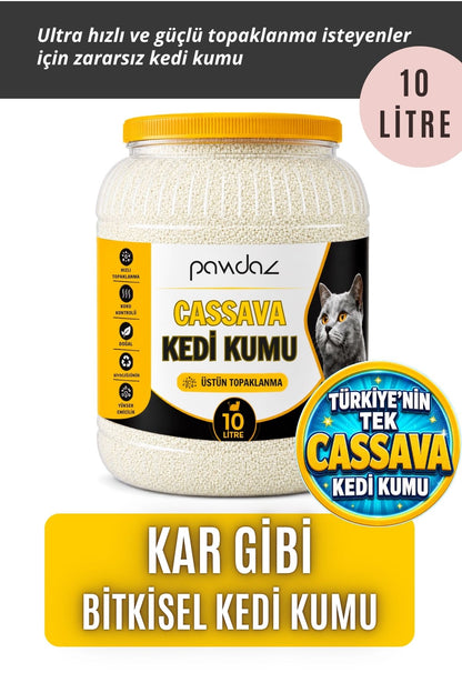 Cassava Kedi Kumu – Hızlı ve Güçlü Topaklanma (10 Litre)