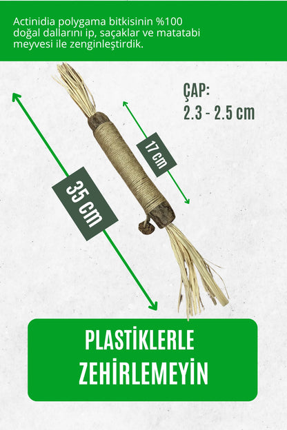STICK - Kediler için diş temizlemeye ve stres gidermeye yardımcı oyuncak (BÜYÜK)