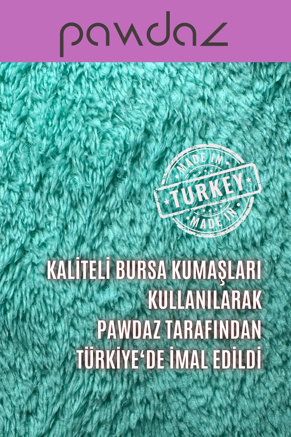 Kedi ve Köpek Battaniyesi - Çift Katlı, Yıkanabilir (Mint)