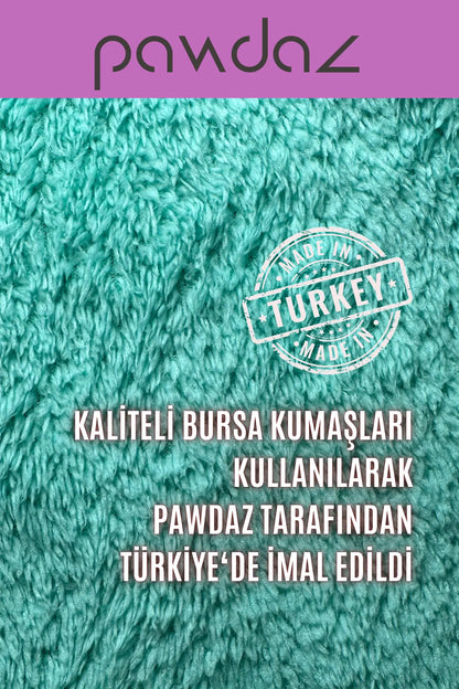Kedi ve Köpek Battaniyesi - Çift Katlı, Yıkanabilir (Mint)