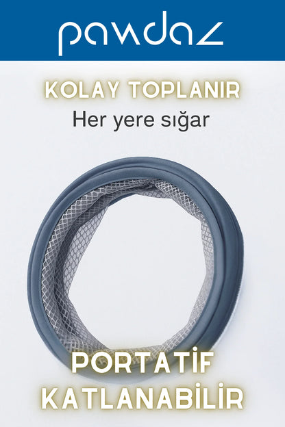 110 CM Açık Kedi Oyun Tüneli - Hızlı kurulur ve kolay toplanır (Kül)