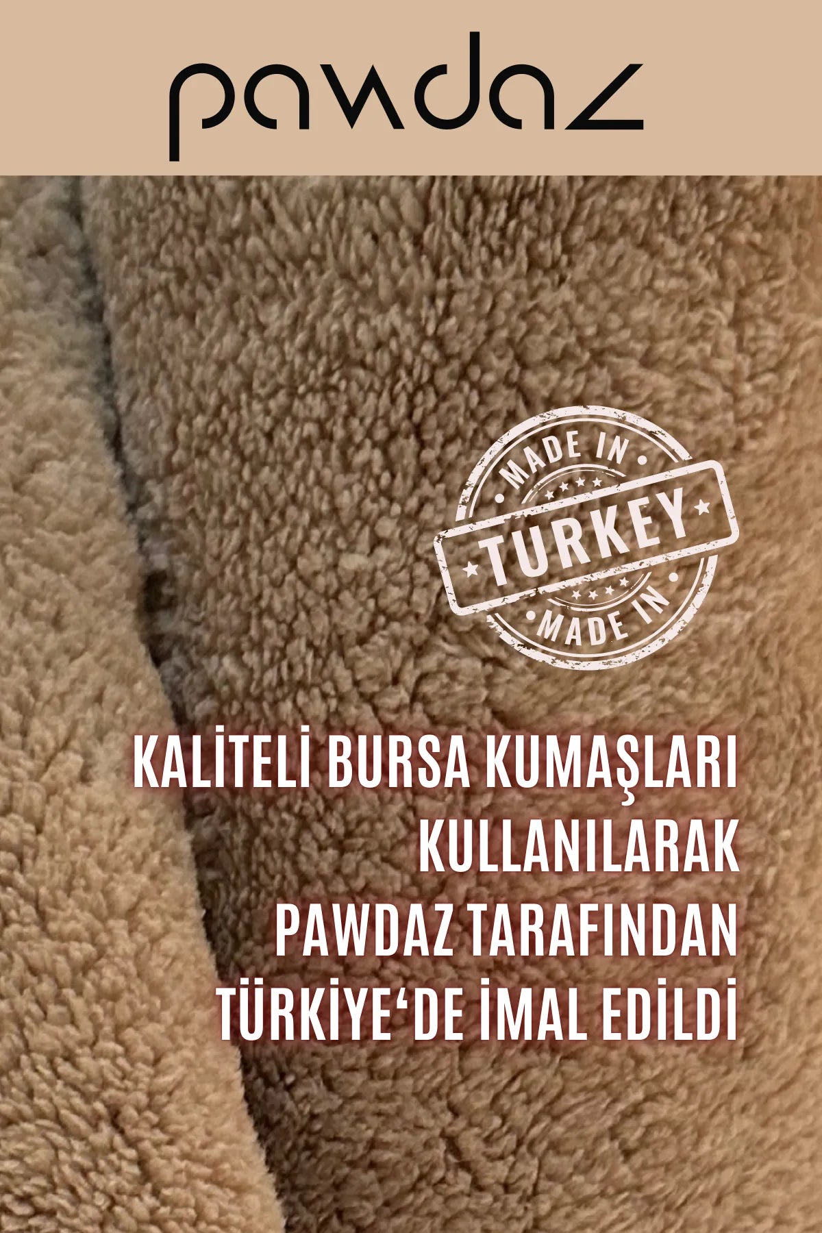 Kedi ve Köpek Battaniyesi - Çift Katlı, Yıkanabilir (Karamel)