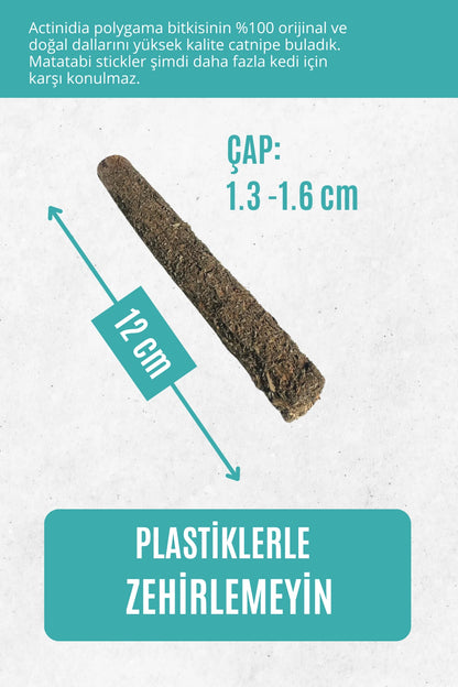 STICK - Kediler için diş temizlemeye ve stres gidermeye yardımcı oyuncak (CATNİPLİ)