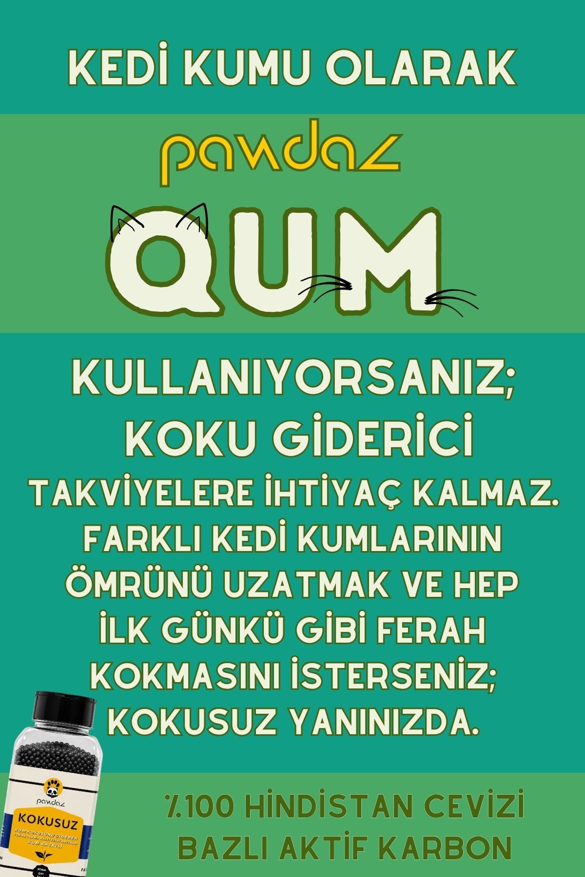 Kokusuz - Kum kokusu giderici